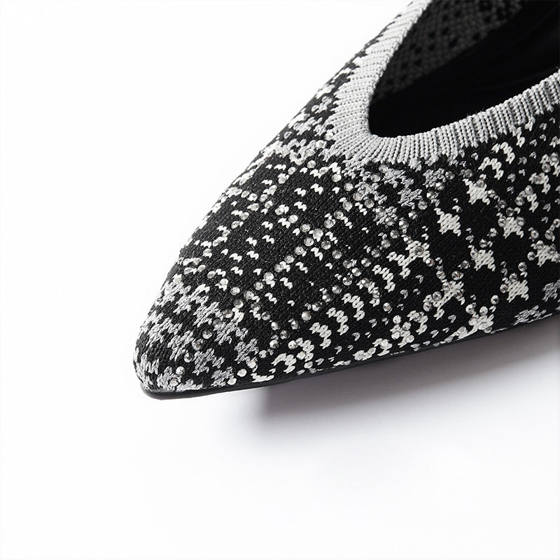 Stylish Pointed Toe Shallow Kitten Heel Work Pumps-4