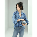 Summer Wave Tie-Dye Casual Blue Shirt-0