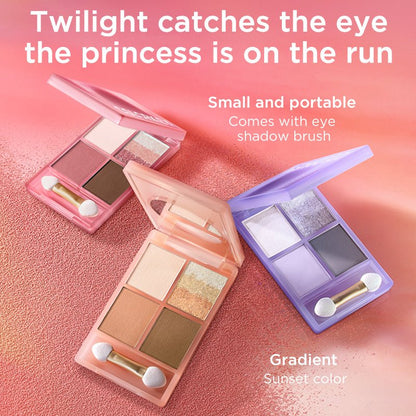 Sunset 4-shade Eyeshadow Palette  #03 Purple-4