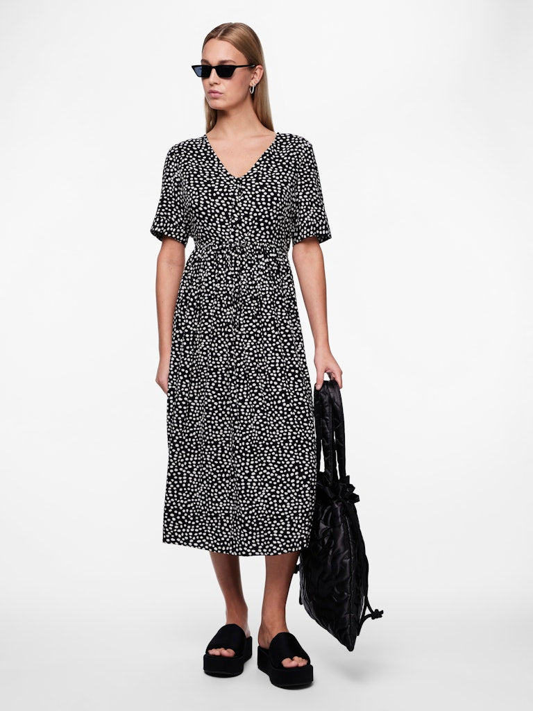 TALA SS STRING TIE MIDI DRESS