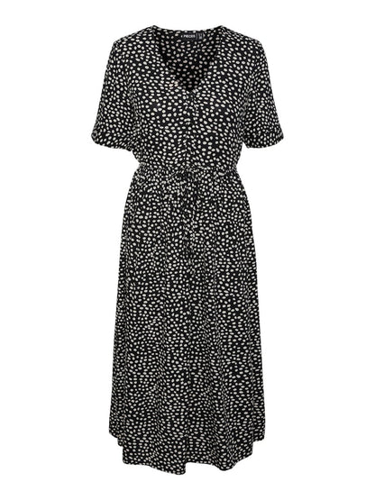 TALA SS STRING TIE MIDI DRESS