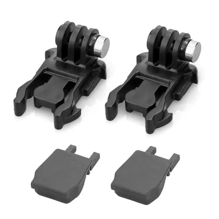 2sets Sports Camera Quick Release L-Shape Base Quick Release Plug Mount Quick Release Locking Activity Base, Heightened+Anti-drop Plug, With Anti-drop Plug