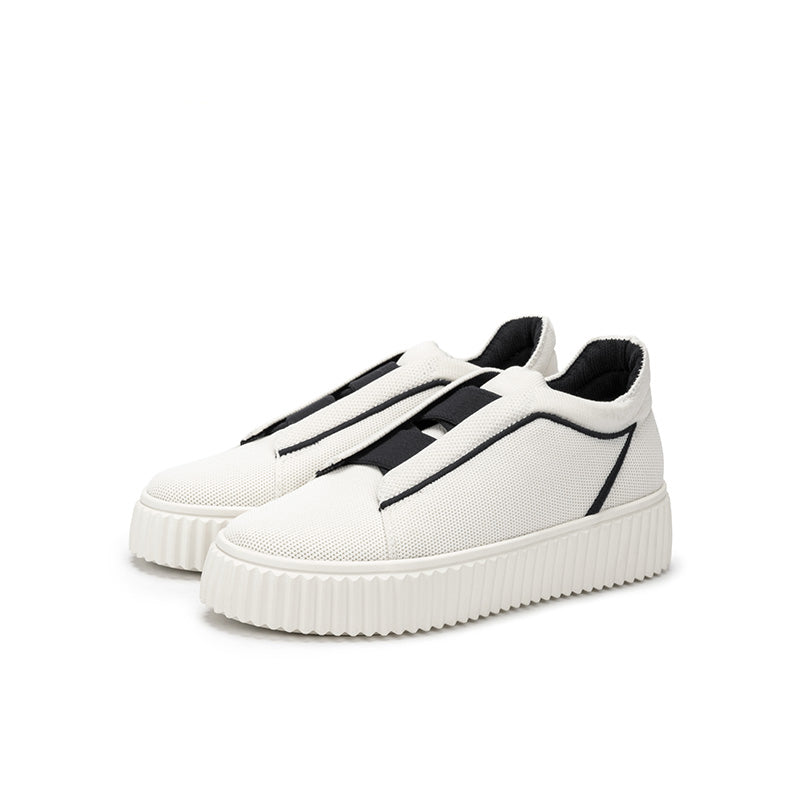 Thick Soled Height Boosting Tennis Sneakers-2