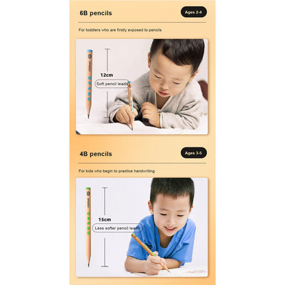 Thick Triangular Pencils - HB 30pcs-3