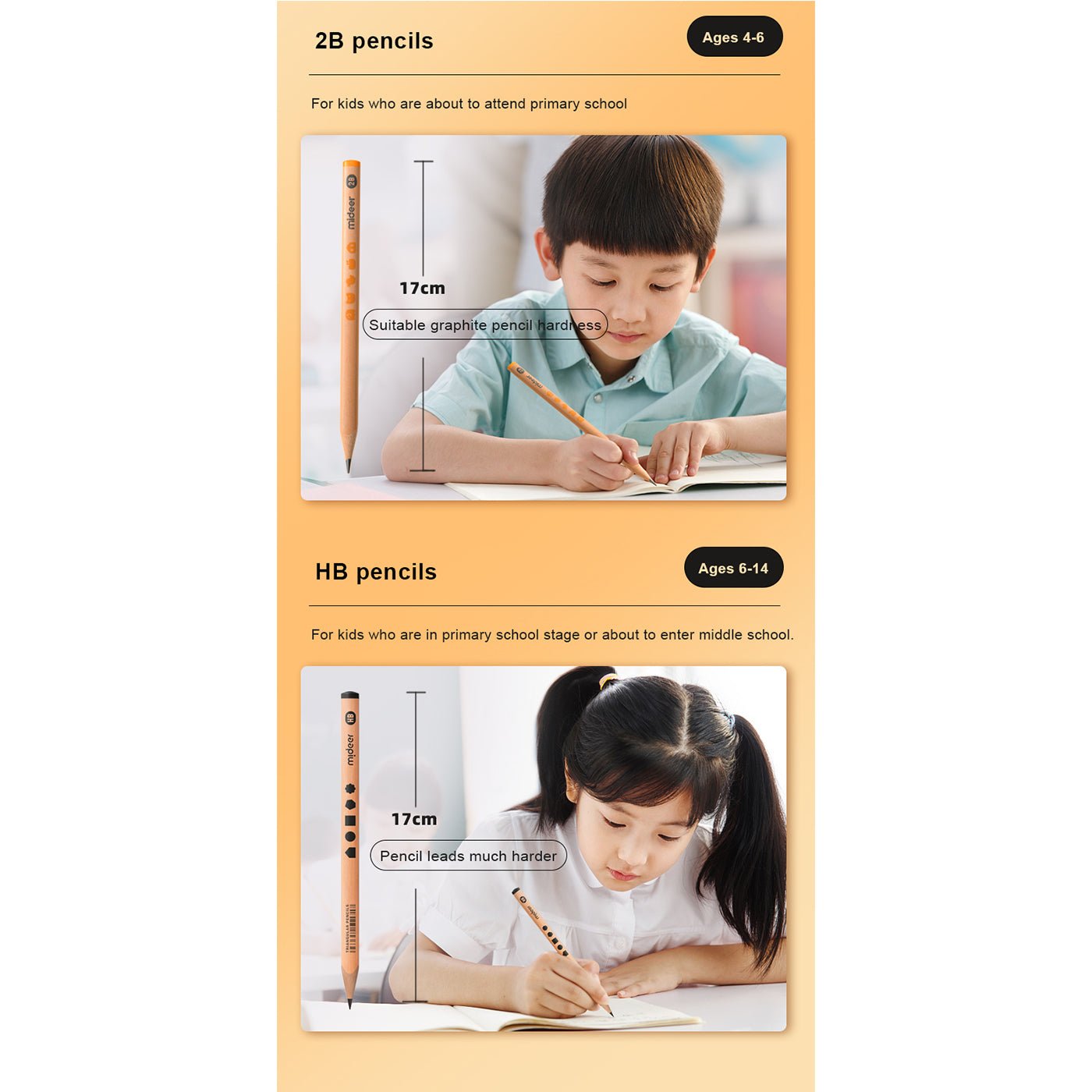 Thick Triangular Pencils - HB 30pcs-4