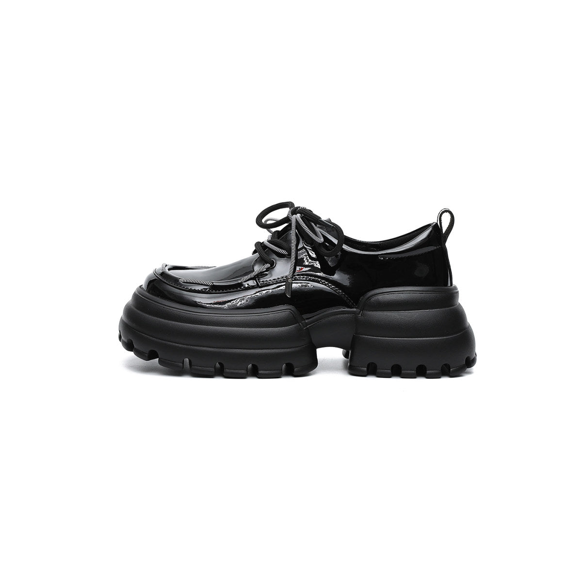 Tokyo High Platform Patent Lace Ups-0