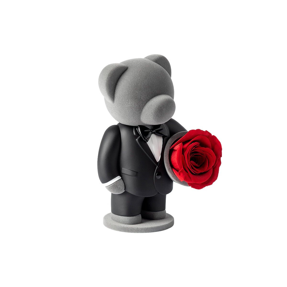 Gentleman's Promise Teddy Bear with Rose-3
