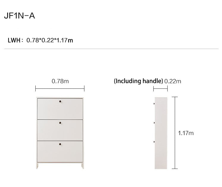 Ultra-Slim Entryway Flip Shoe Cabinet-3