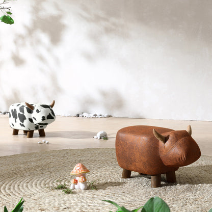 Undefeatable Bull Kids Brown Stool-2