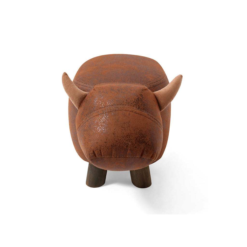 Undefeatable Bull Kids Brown Stool-3