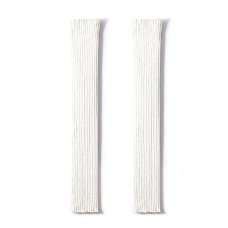 Urban Chic Women White Knitted Leg Warmers-0