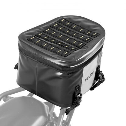 Motorcykel Baksätesväska, 28 L Motorcykel Baksätesväska med Vattentätt Tyg, Utomhussport Motorcykel Bagageförvaring Bagageväska med Fickor och Justerbart Spänne, Universal Passform Bakre Räcken, Svart |  EU