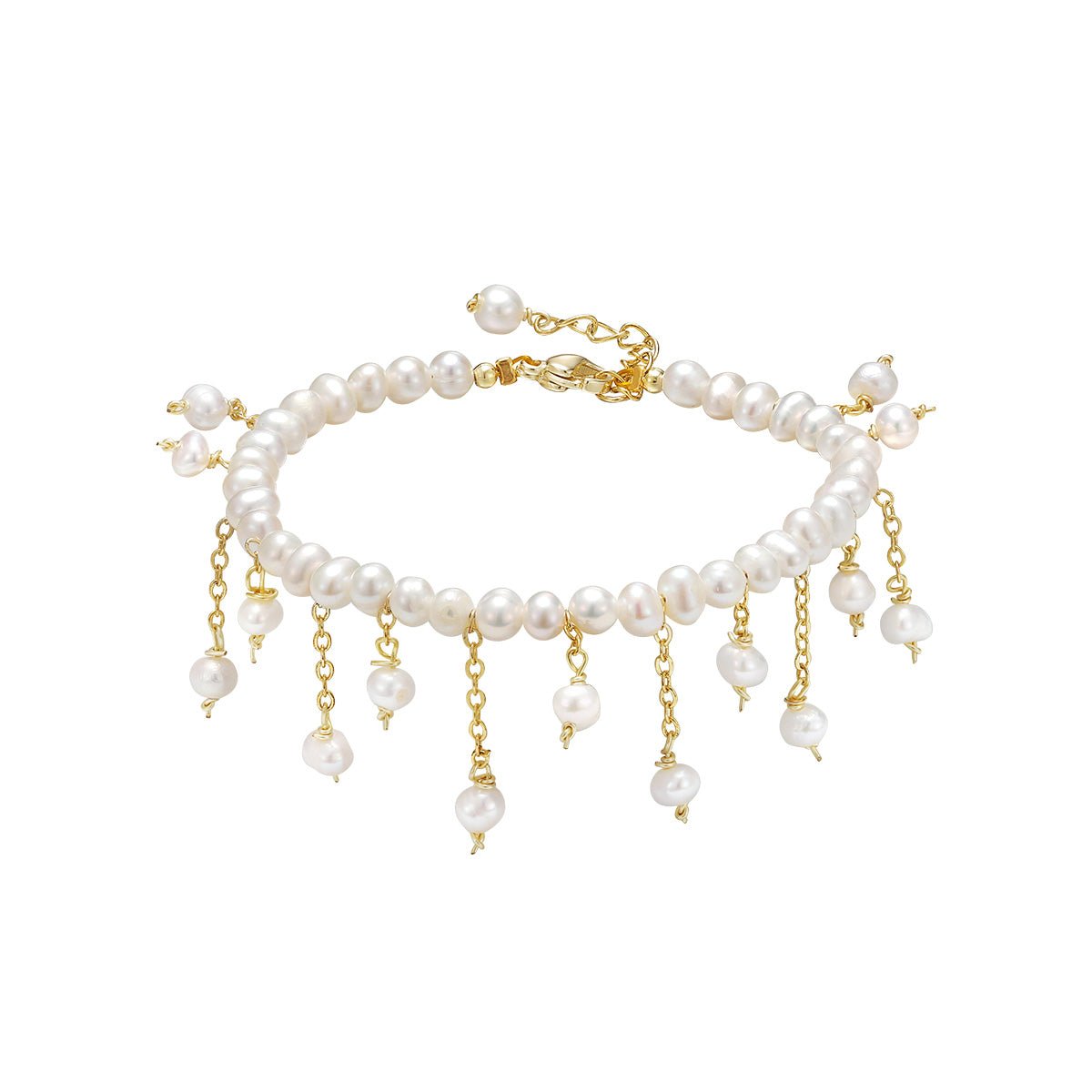 Vanity Pearl Gold Bracelet-0