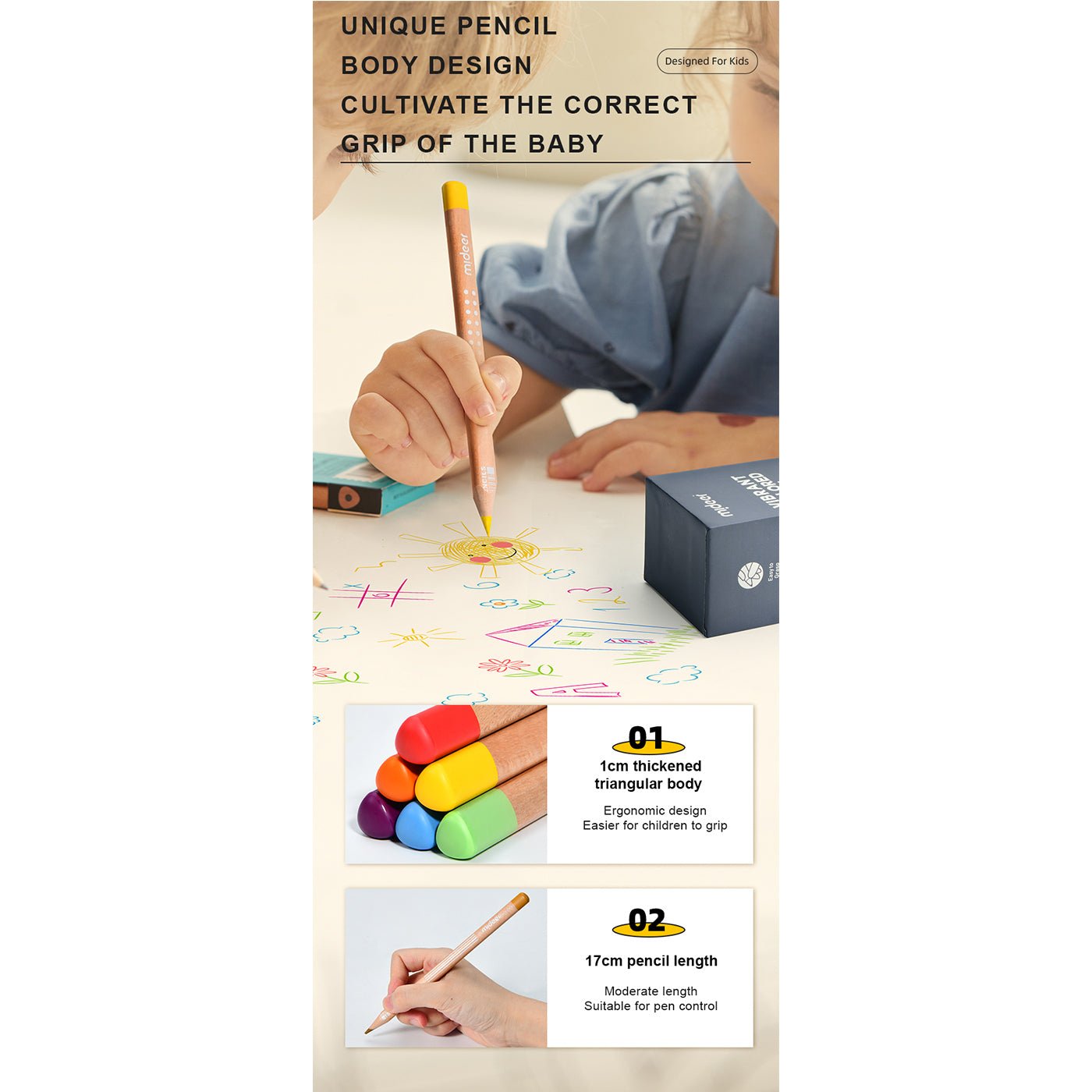 Vibrant Colored Pencil 48 Colors-4