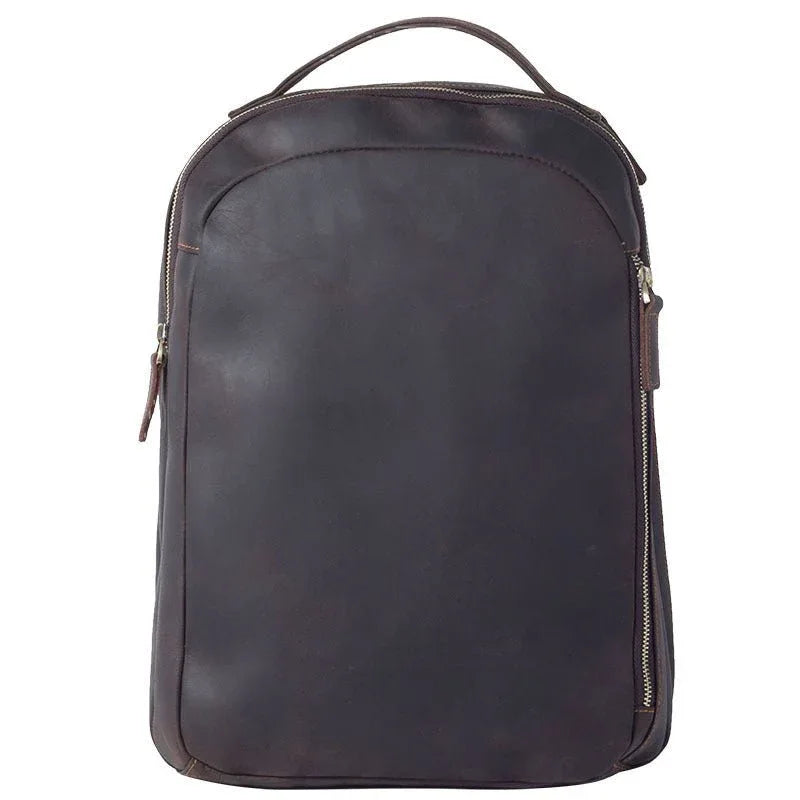 Vintage Cowhide Leather Backpack For Men