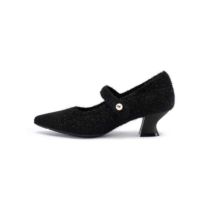 Vintage Shallow Mary Jane Heels-0