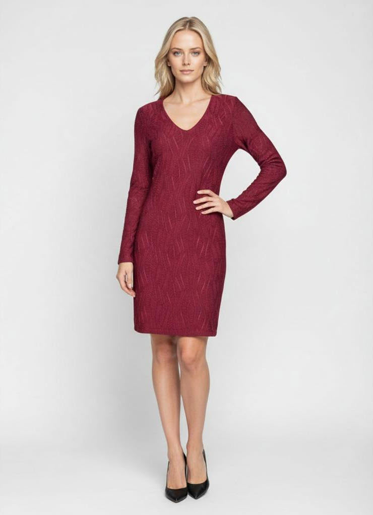 VIVA LS V-NECK DRESS