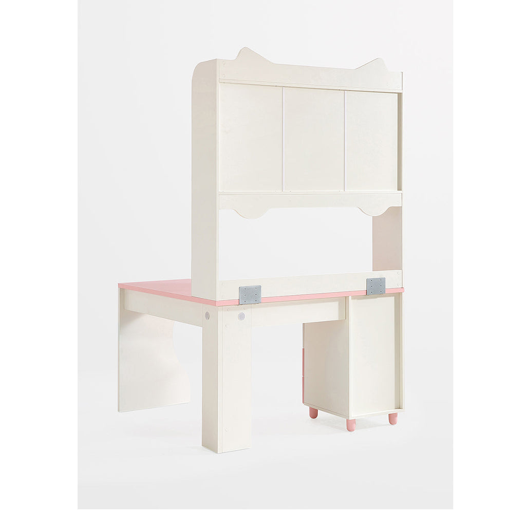 Whimsical Kitty Cat Tall Bookcase and Pink Study Table-1