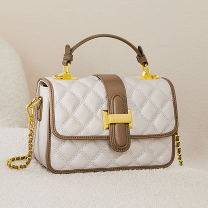 White Grandeur Satchel Bag-1